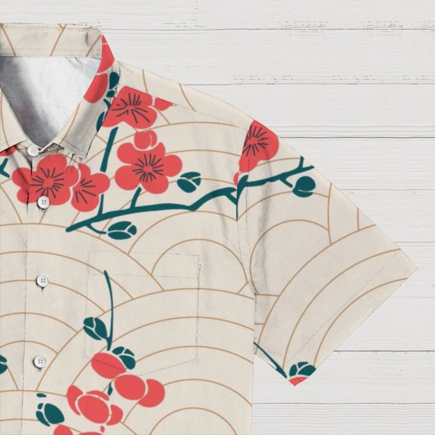 Blossom Wave Button-up Shirt