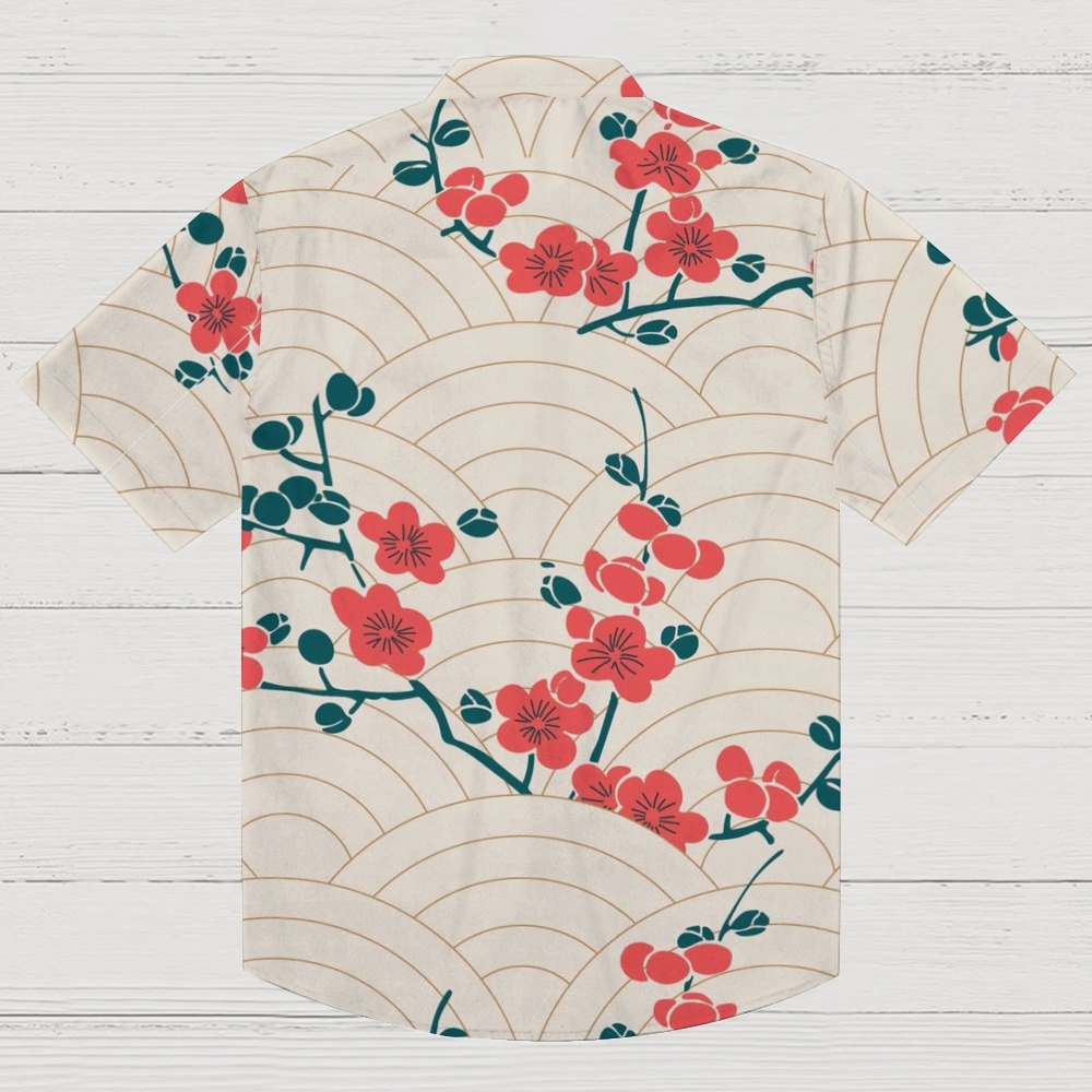 Blossom Wave Button-up Shirt