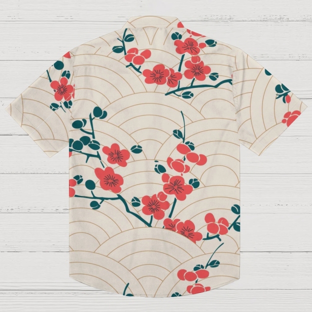 Blossom Wave Button-up Shirt
