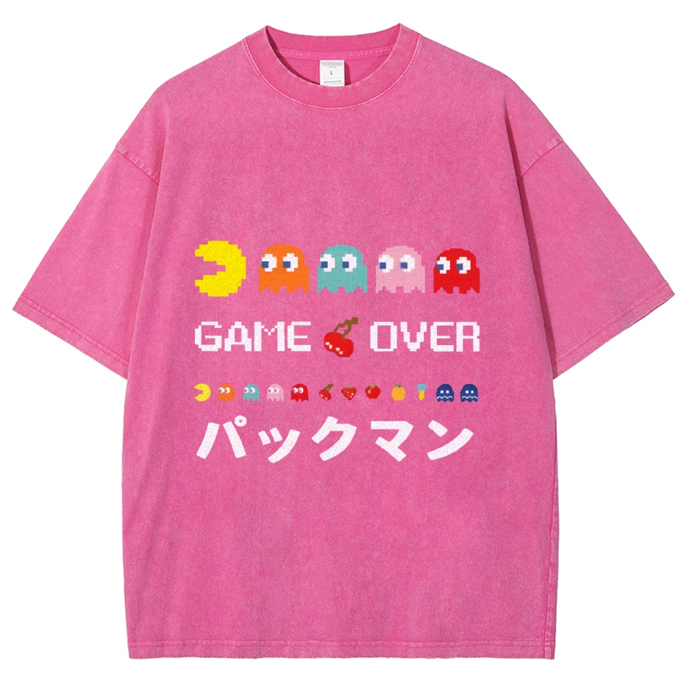 Pacman Vintage Wash Japanese Design T-Shirt