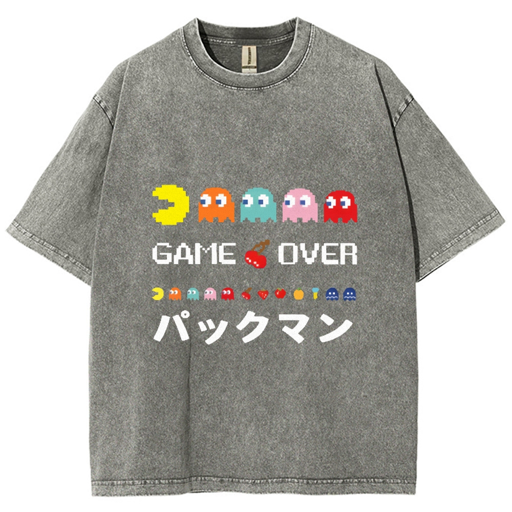 Pacman Vintage Wash Japanese Design T-Shirt