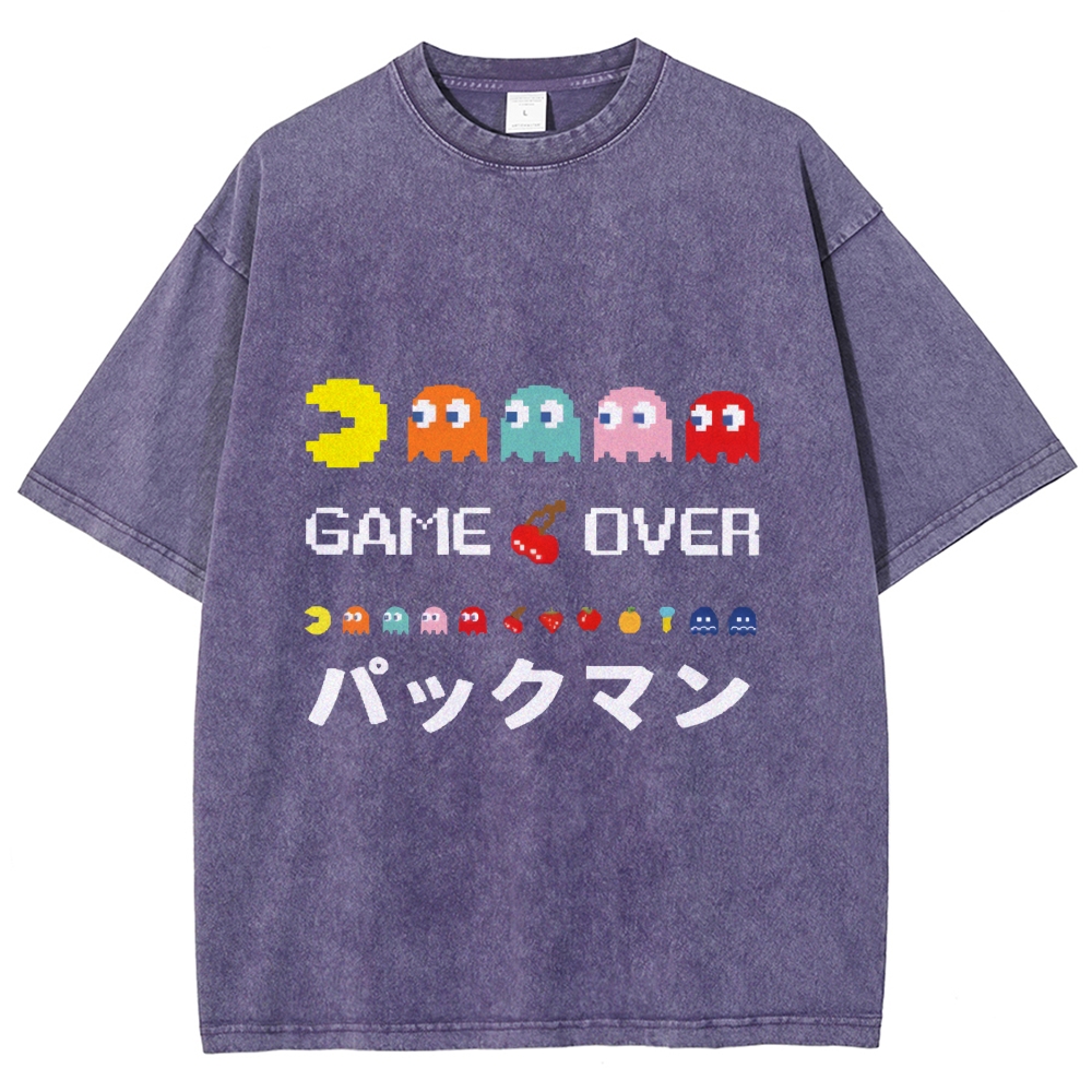 Pacman Vintage Wash Japanese Design T-Shirt