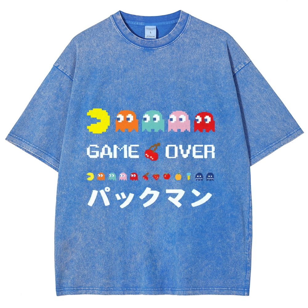 Pacman Vintage Wash Japanese Design T-Shirt