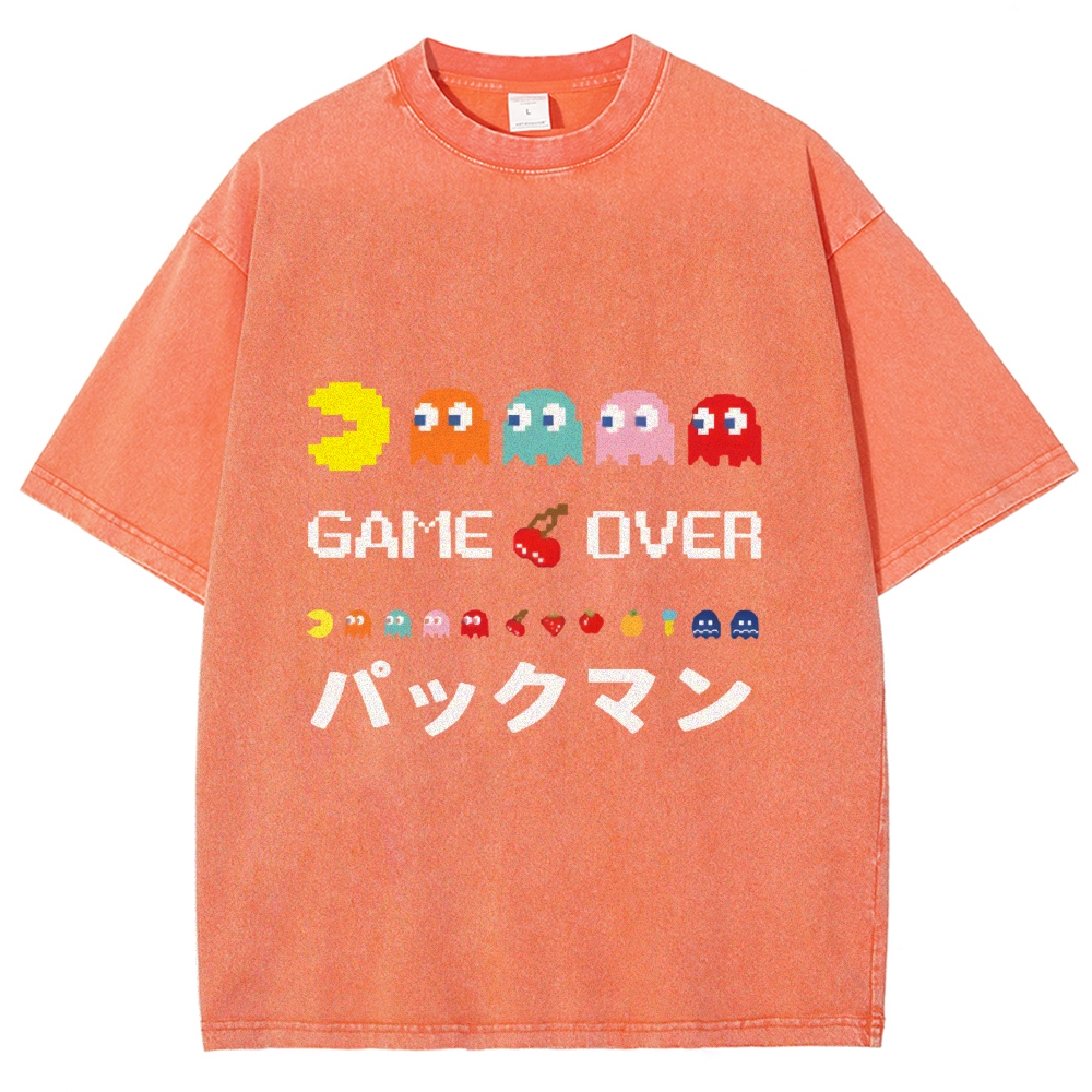 Pacman Vintage Wash Japanese Design T-Shirt