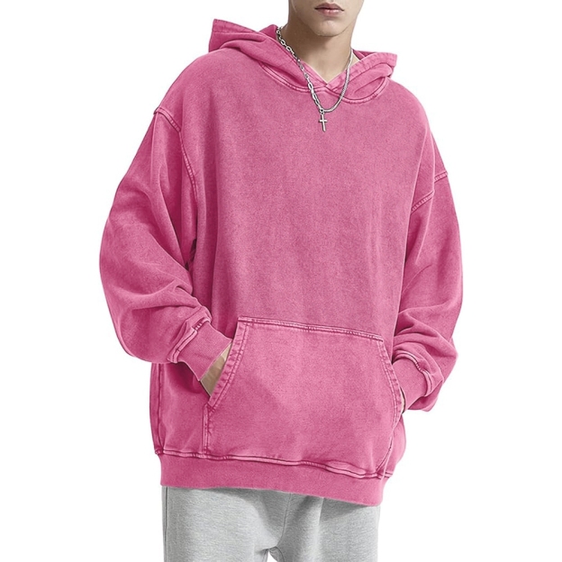 Cat Vintage Washed Cotton Back Art Hoodie