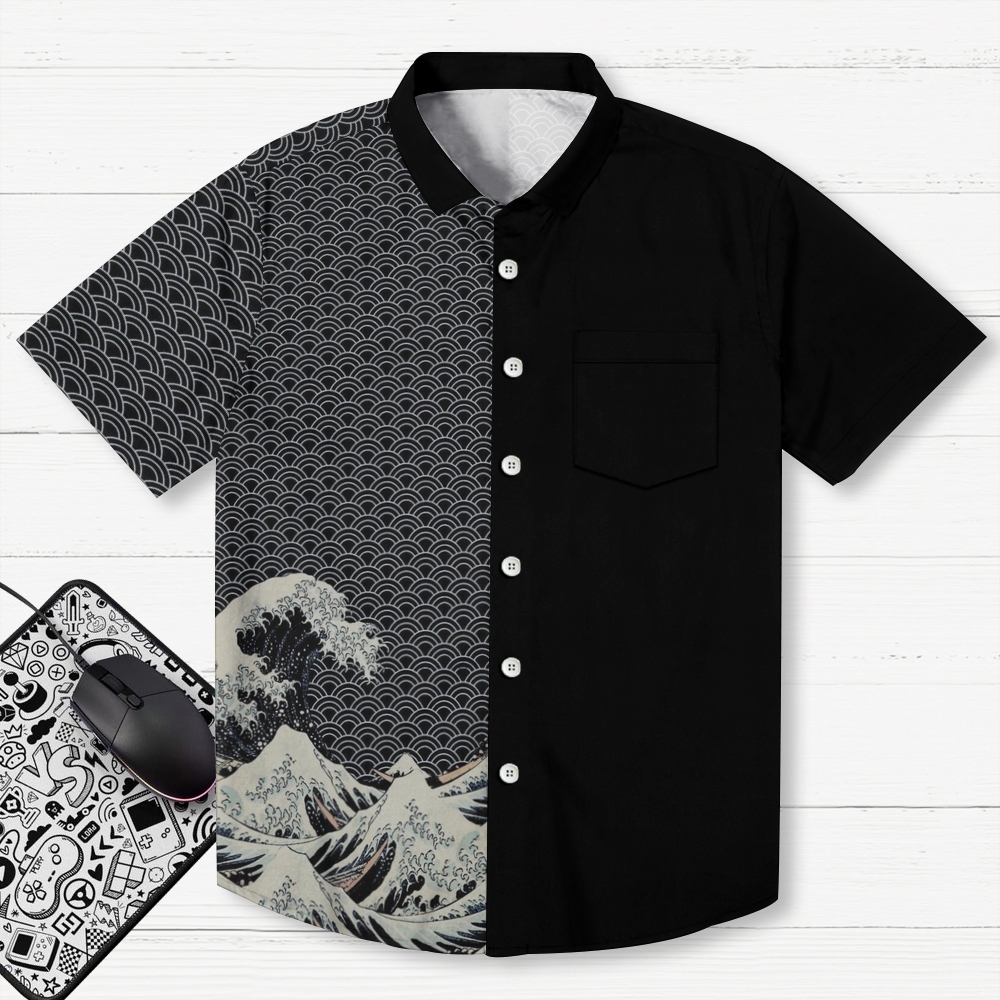  Half Of The Wave Button-up Shirt