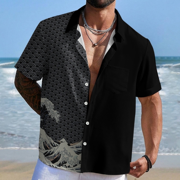 Half Of The Wave Button-up Shirt