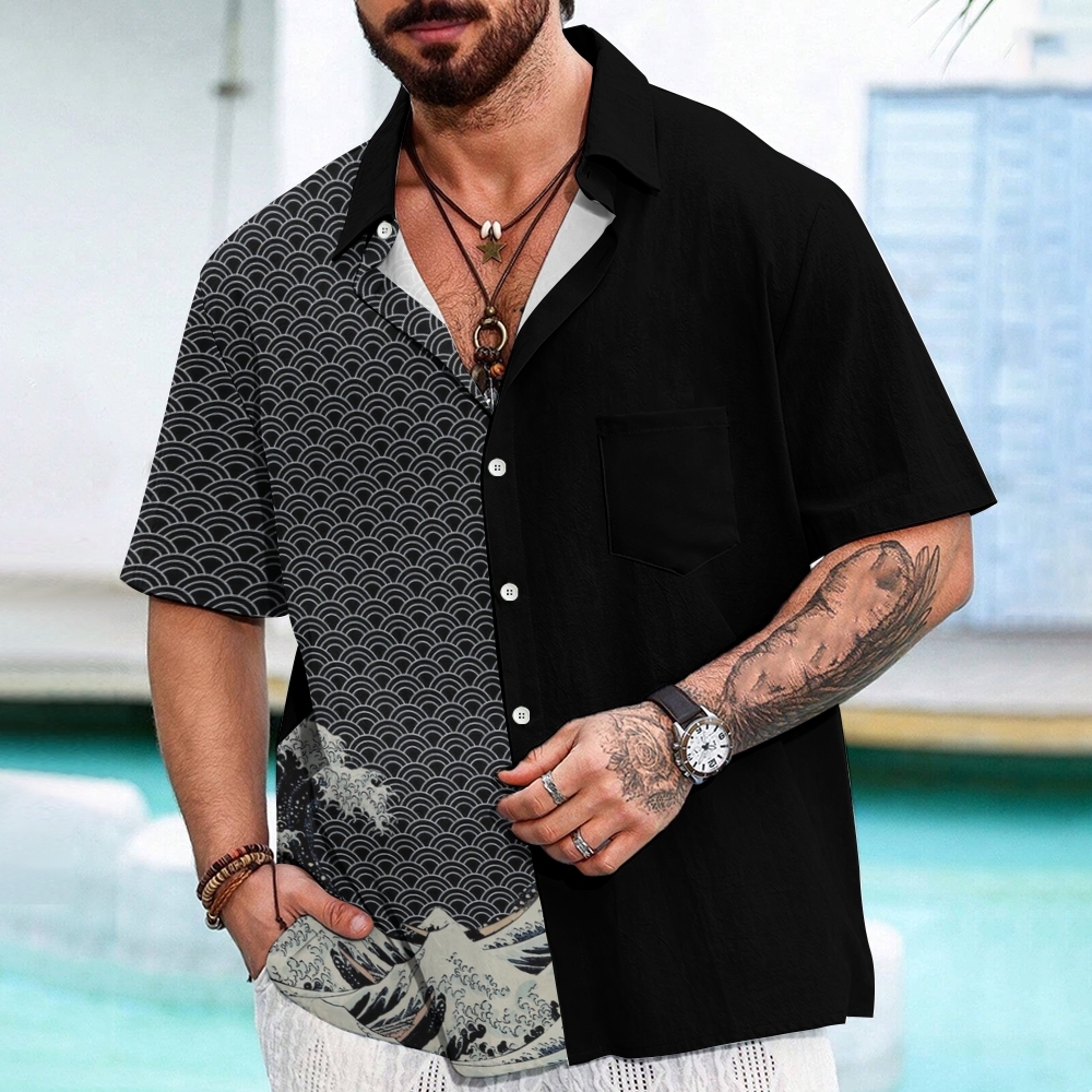  Half Of The Wave Button-up Shirt