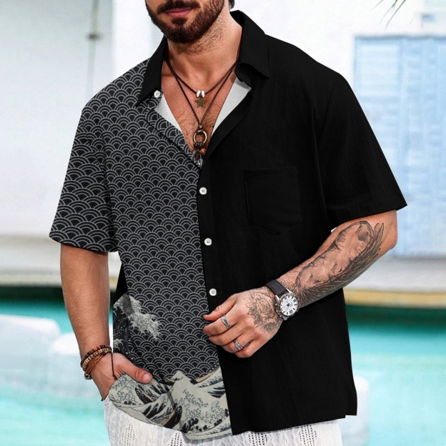  Half Of The Wave Button-up Shirt