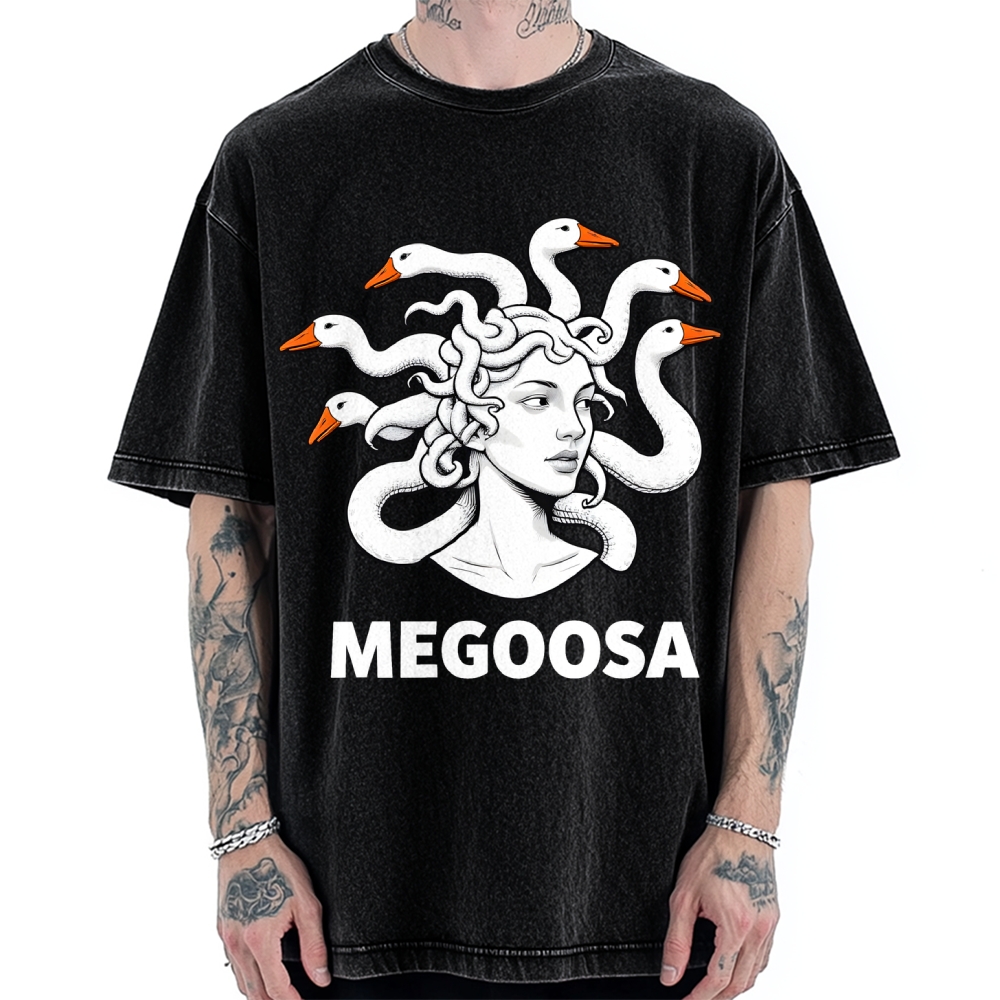 MEGOOSA Vintage Washed T-shirt