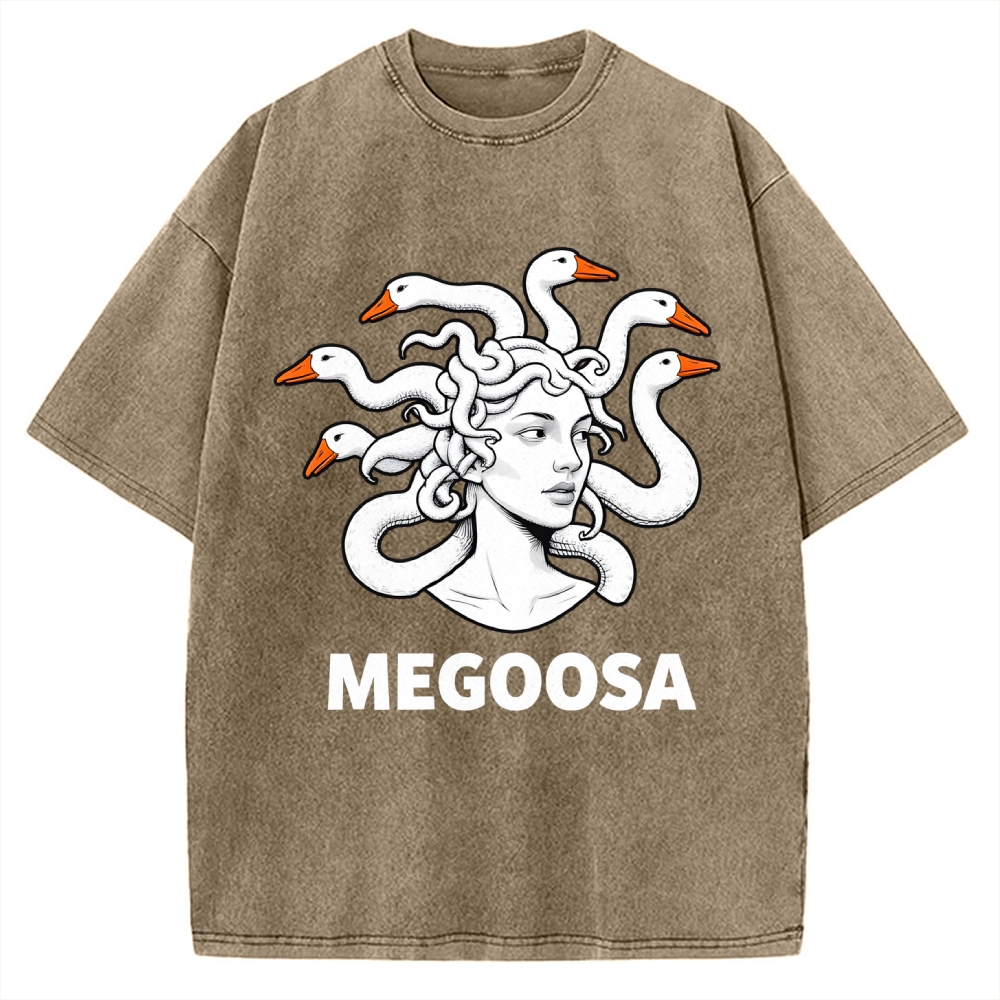 MEGOOSA Vintage Washed T-shirt