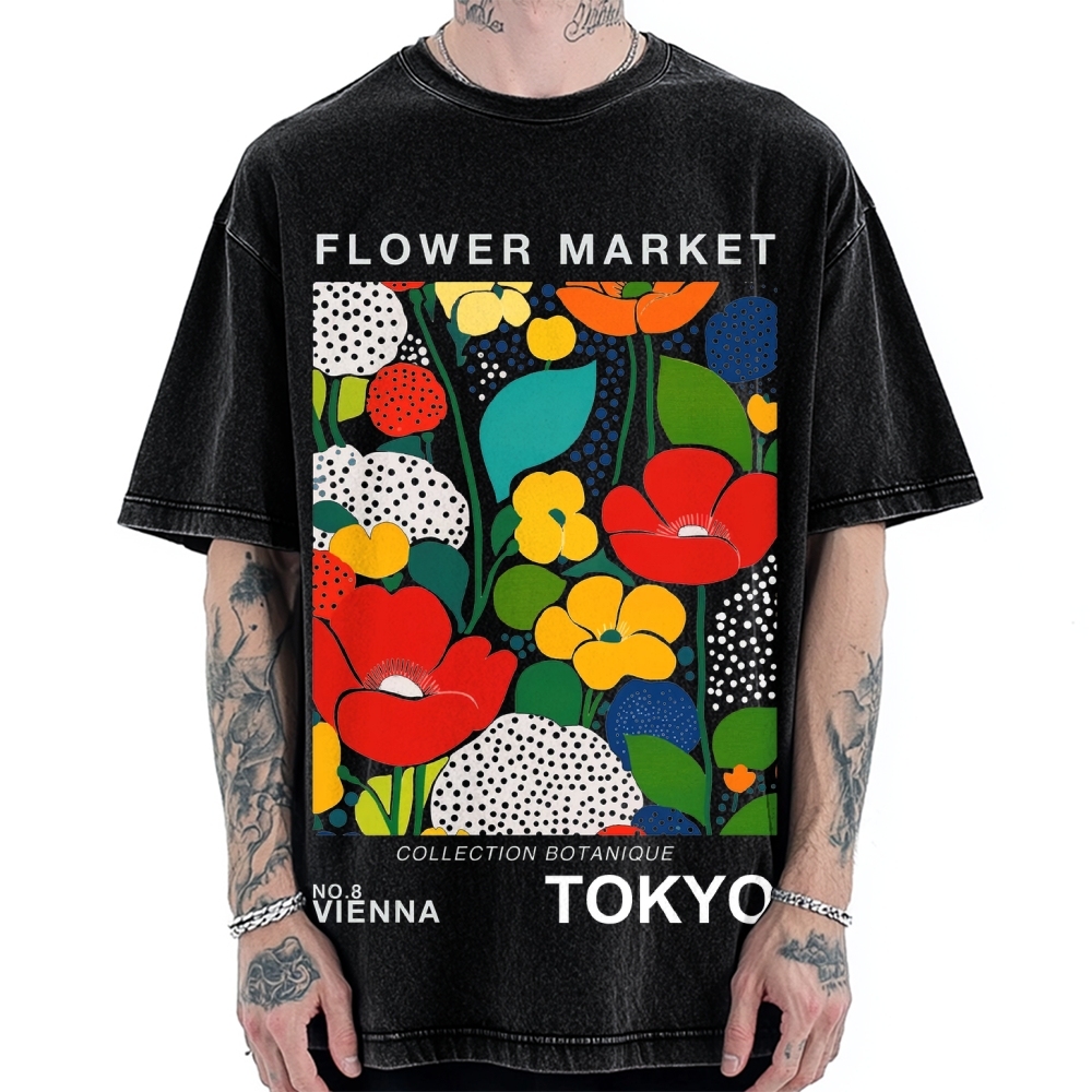 Tokyo Flower Market Vintage Washed T-shirt
