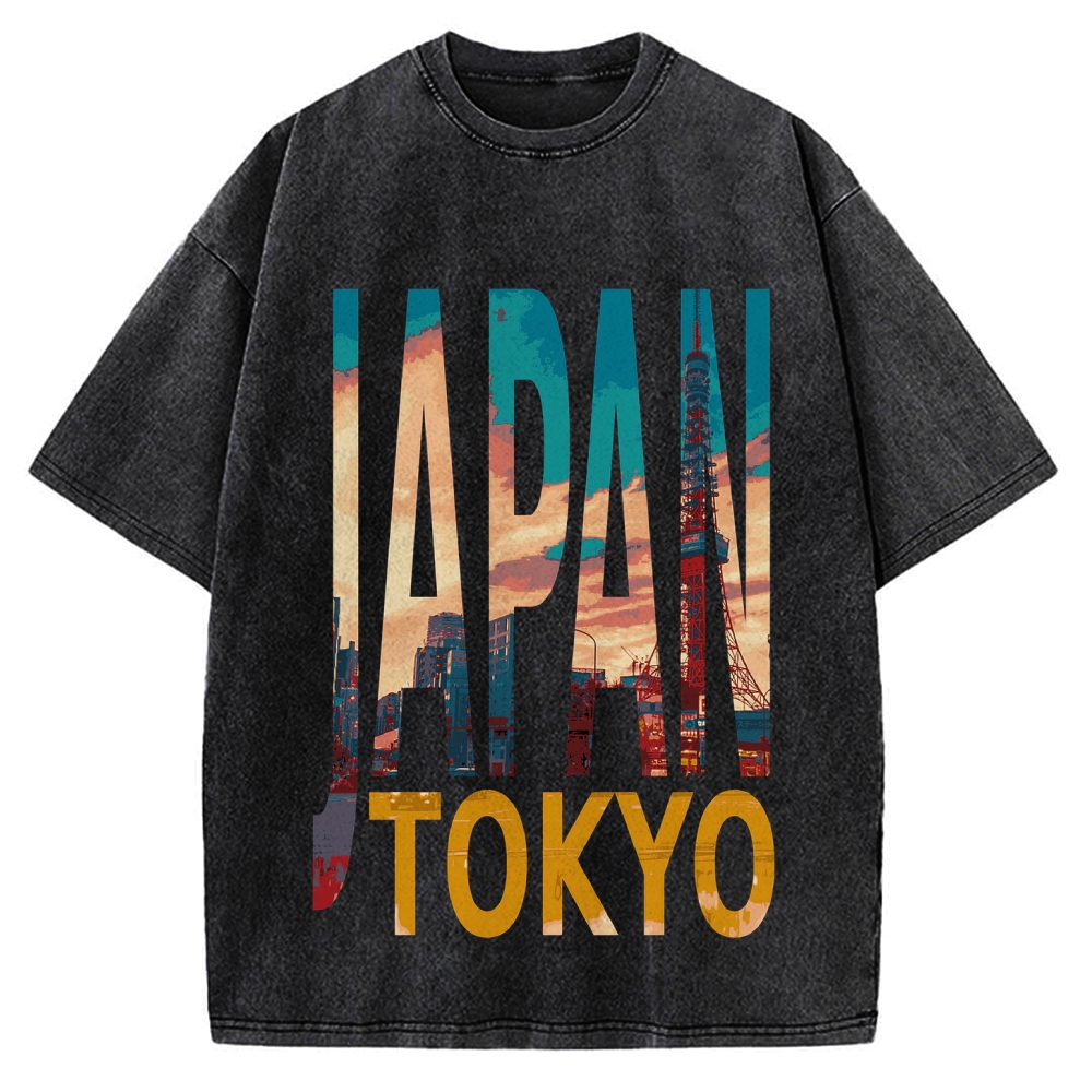TOKYO JAPAN Vintage Washed T-shirt