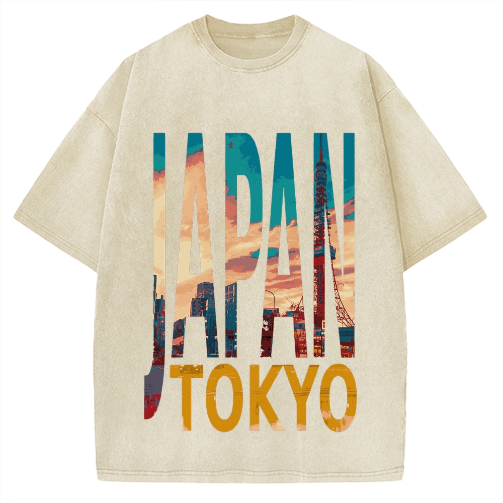 TOKYO JAPAN Vintage Washed T-shirt