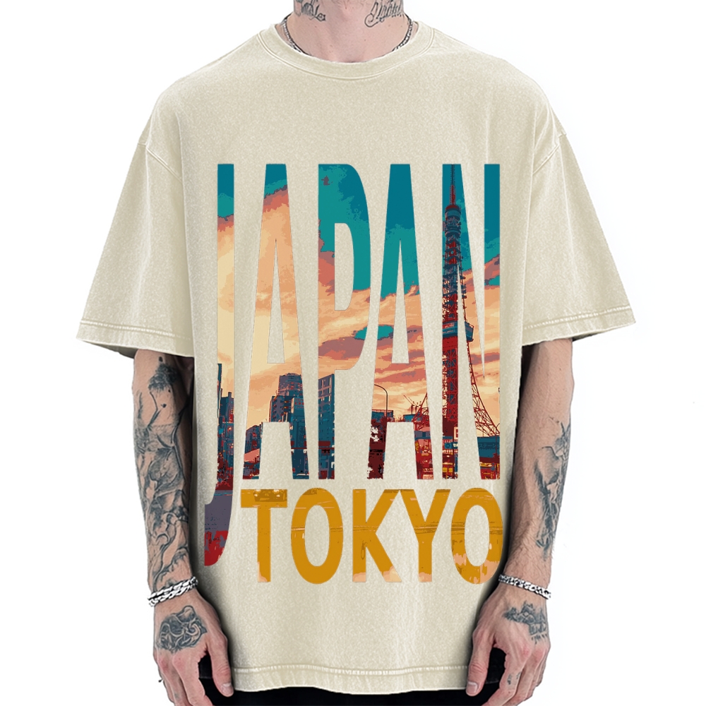 TOKYO JAPAN Vintage Washed T-shirt