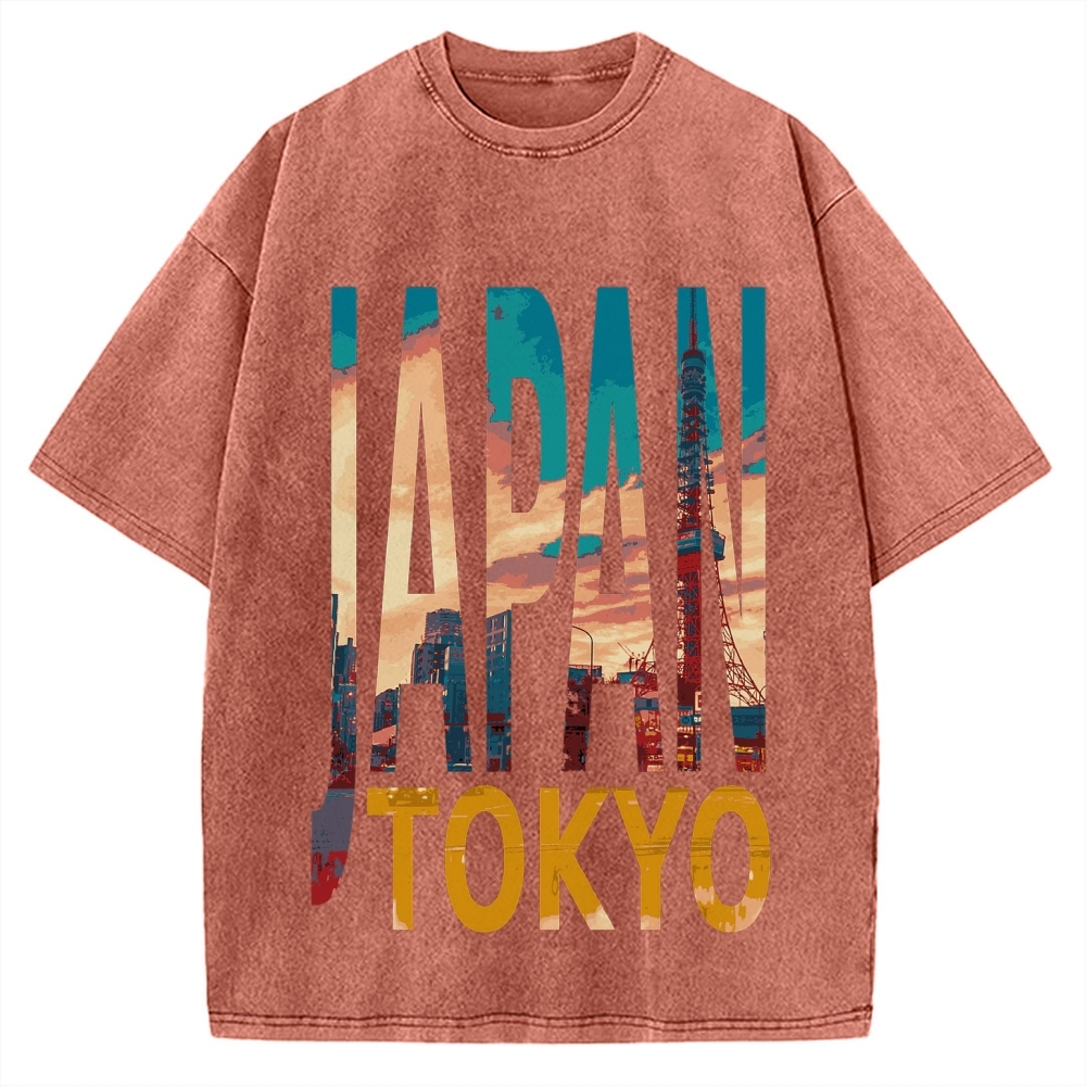 TOKYO JAPAN Vintage Washed T-shirt