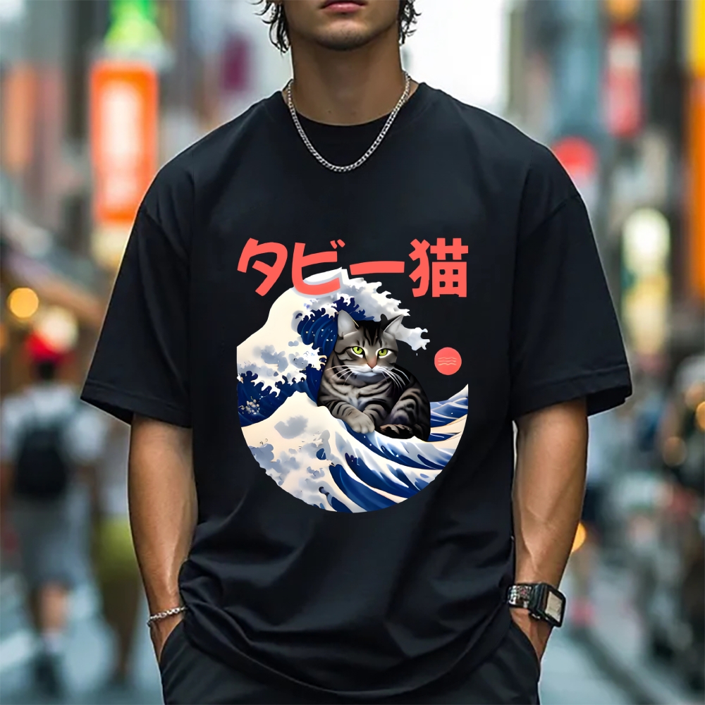 Cat Japanese Style Classic Tee