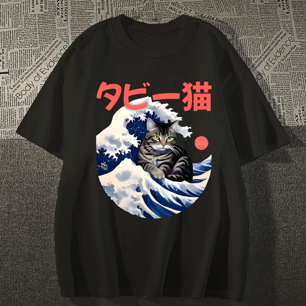 Cat Japanese Style Classic Tee