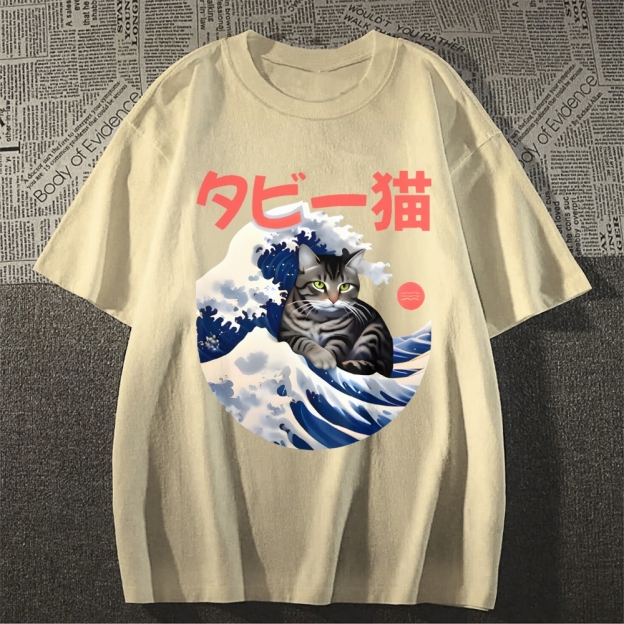 Cat Japanese Style Classic Tee