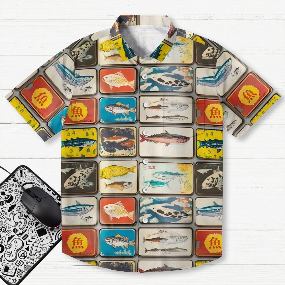 Vintage Fish Collection Aloha Hawaiian Shirt