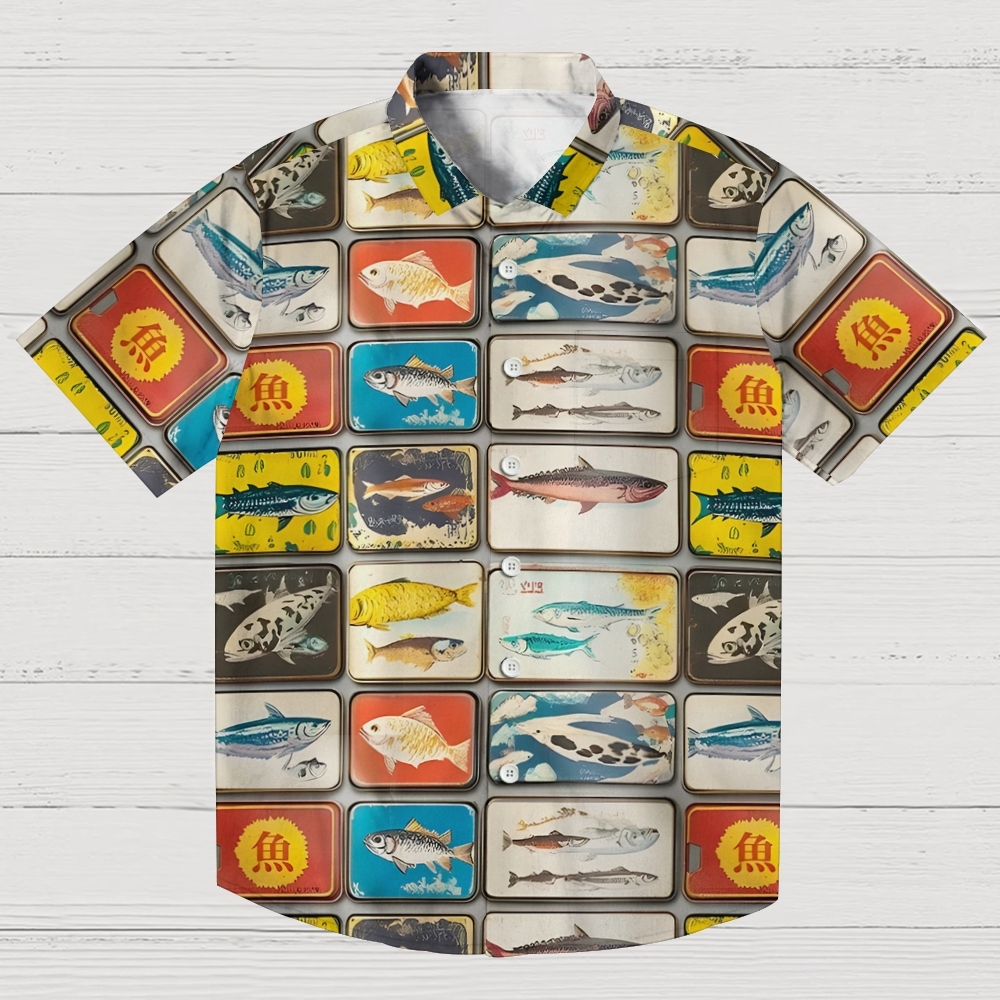 Vintage Fish Collection Aloha Hawaiian Shirt
