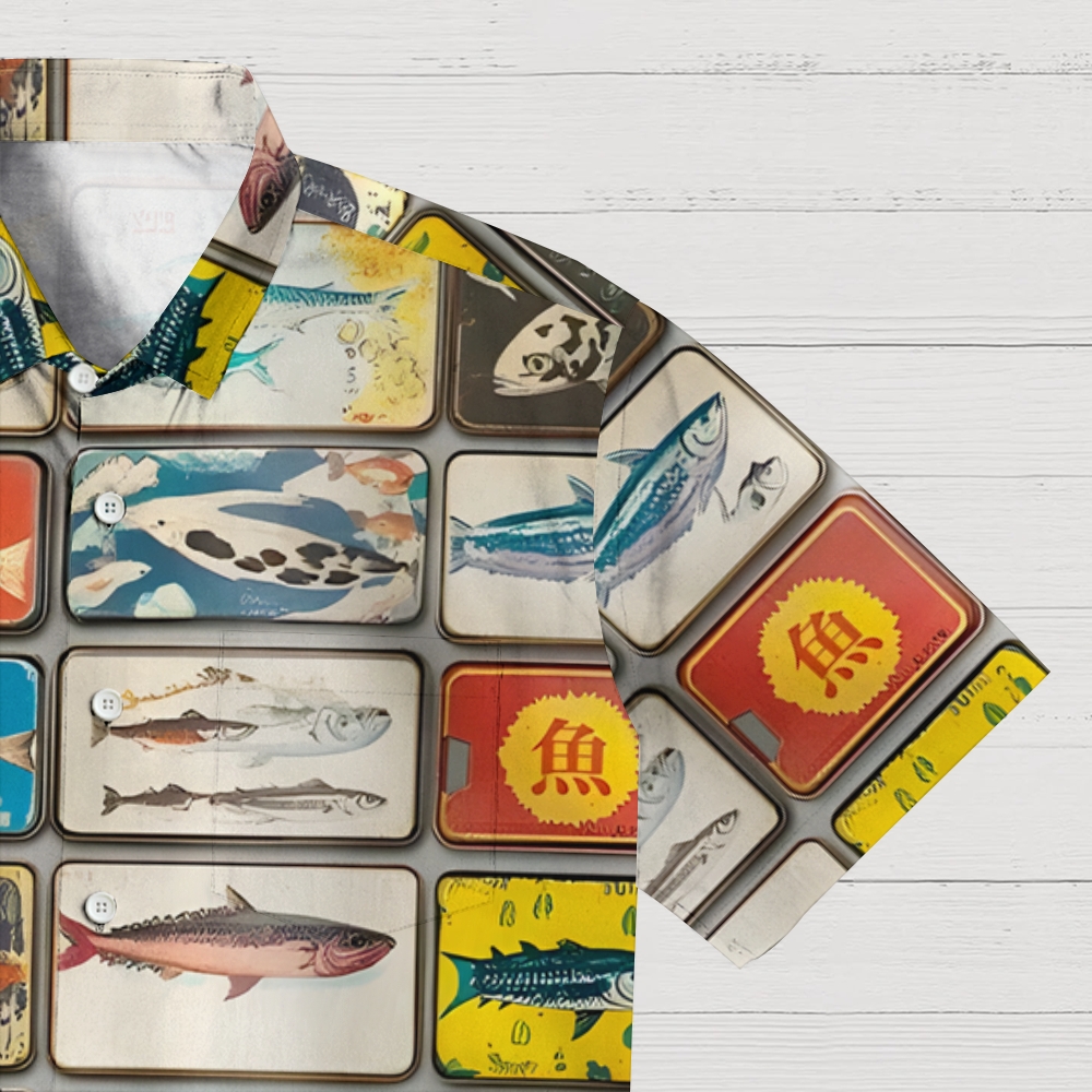 Vintage Fish Collection Aloha Hawaiian Shirt