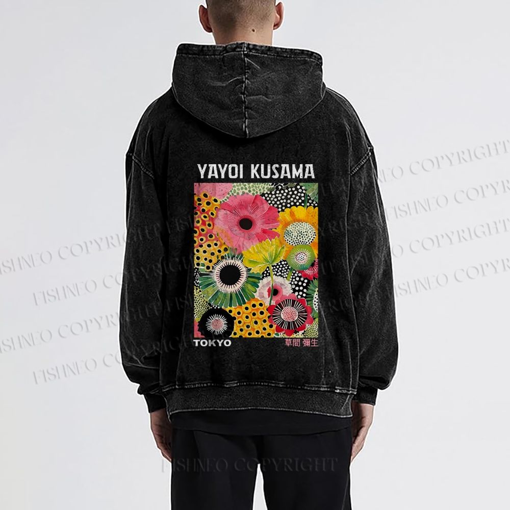 Flowers Yayoi Kusama hoodies