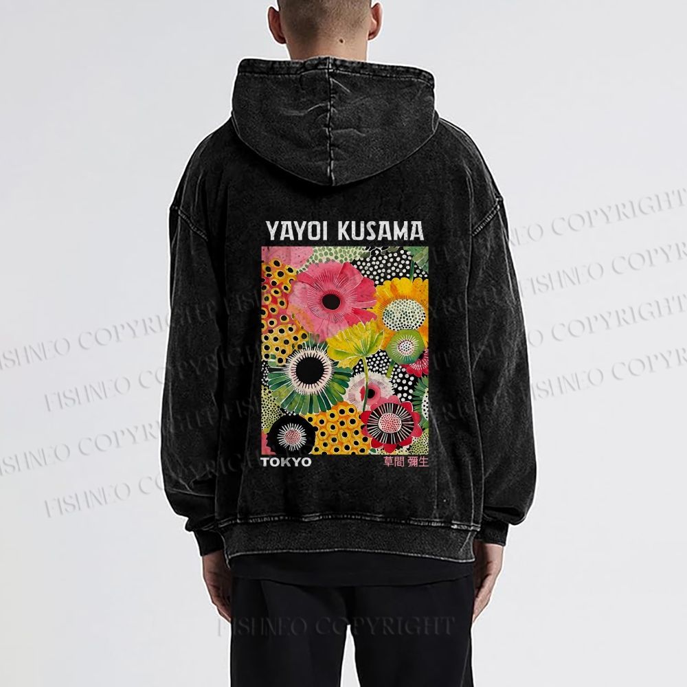 Flowers Yayoi Kusama hoodies
