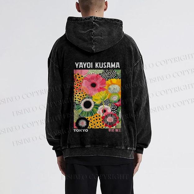 Flowers Yayoi Kusama hoodies