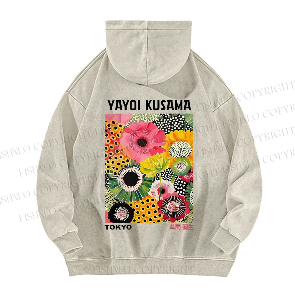 Flowers Yayoi Kusama hoodies