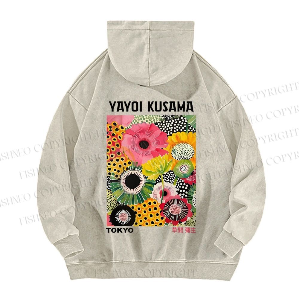 Flowers Yayoi Kusama hoodies