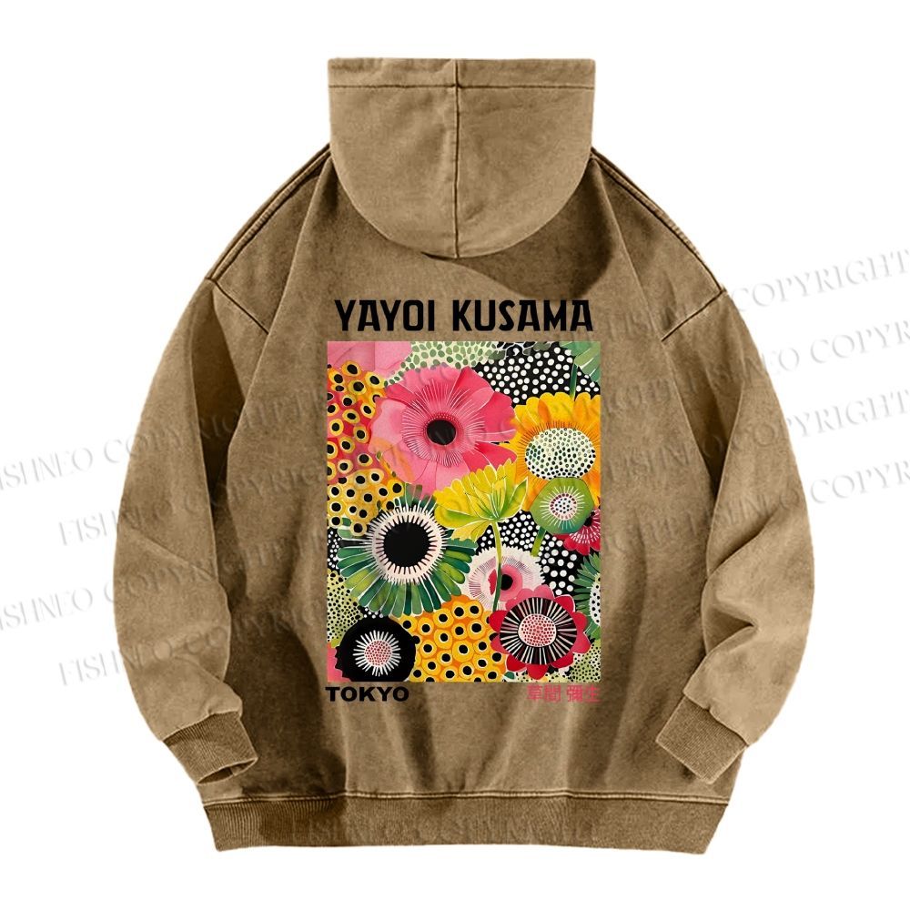 Flowers Yayoi Kusama hoodies