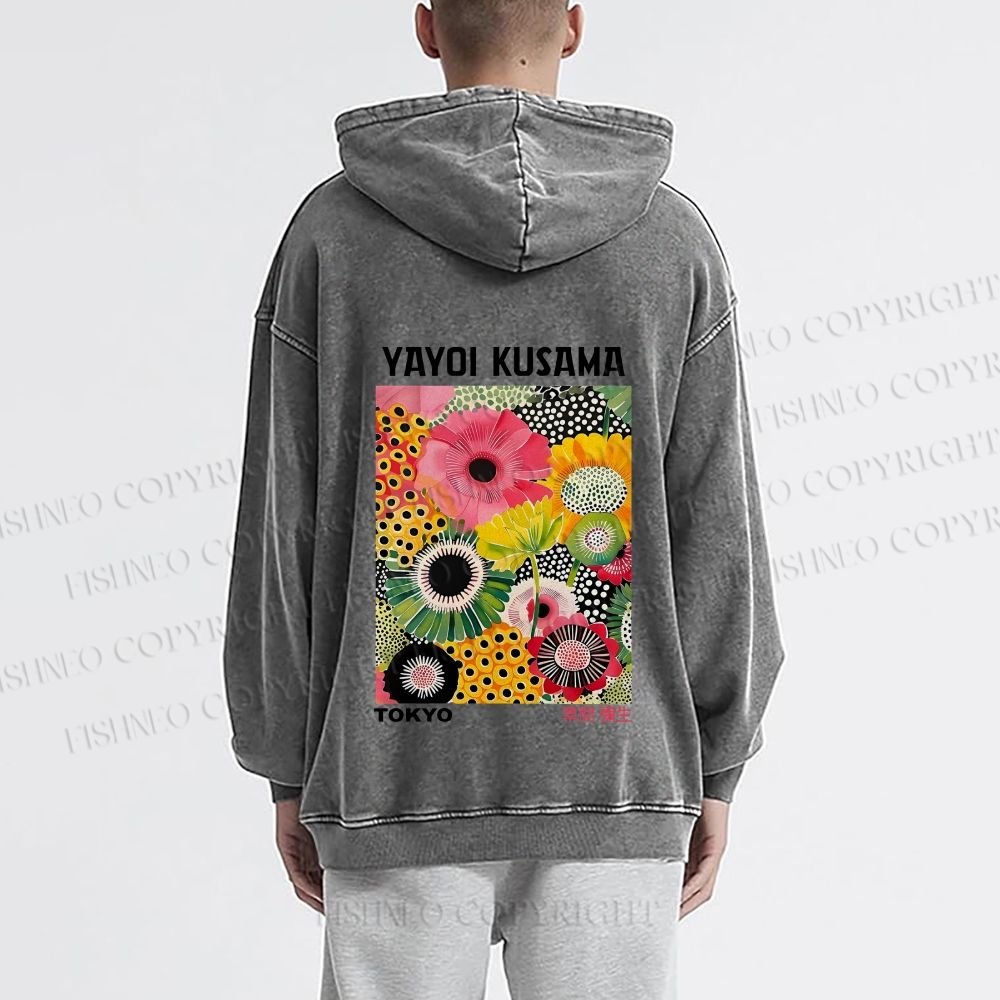 Flowers Yayoi Kusama hoodies