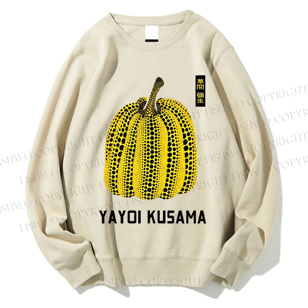 Unisex Yayoi Kusama Vintage Japanese Printed Sweatshirt