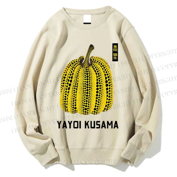 Unisex Yayoi Kusama Vintage Japanese Printed Sweatshirt
