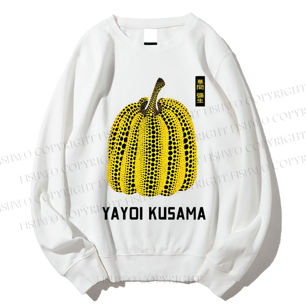 Unisex Yayoi Kusama Vintage Japanese Printed Sweatshirt