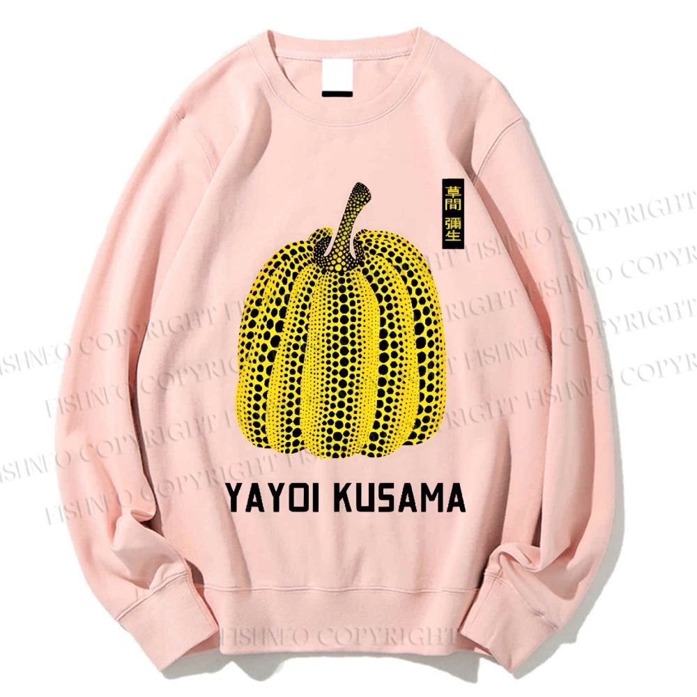 Unisex Yayoi Kusama Vintage Japanese Printed Sweatshirt