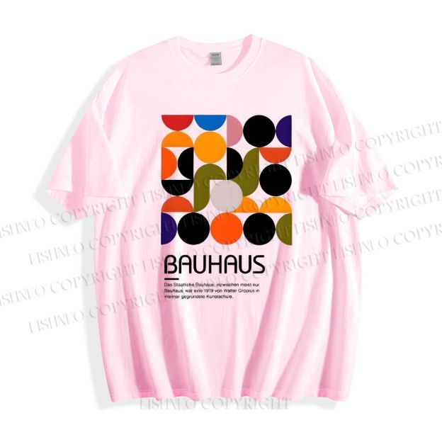 Unisex Classic Cotton Vintage Bauhaus Design T-shirt