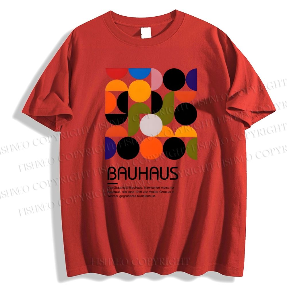 Unisex Classic Cotton Vintage Bauhaus Design T-shirt