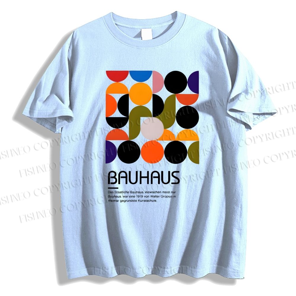 Unisex Classic Cotton Vintage Bauhaus Design T-shirt