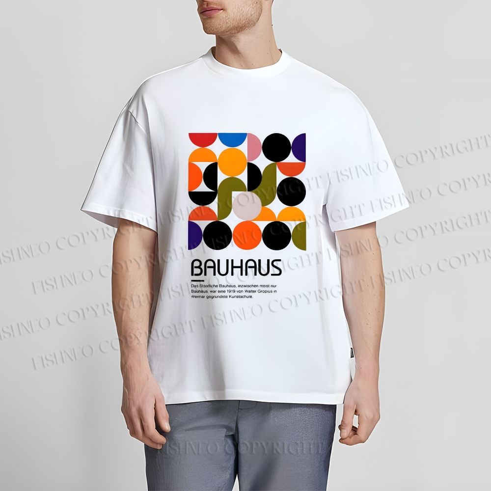 Unisex Classic Cotton Vintage Bauhaus Design T-shirt