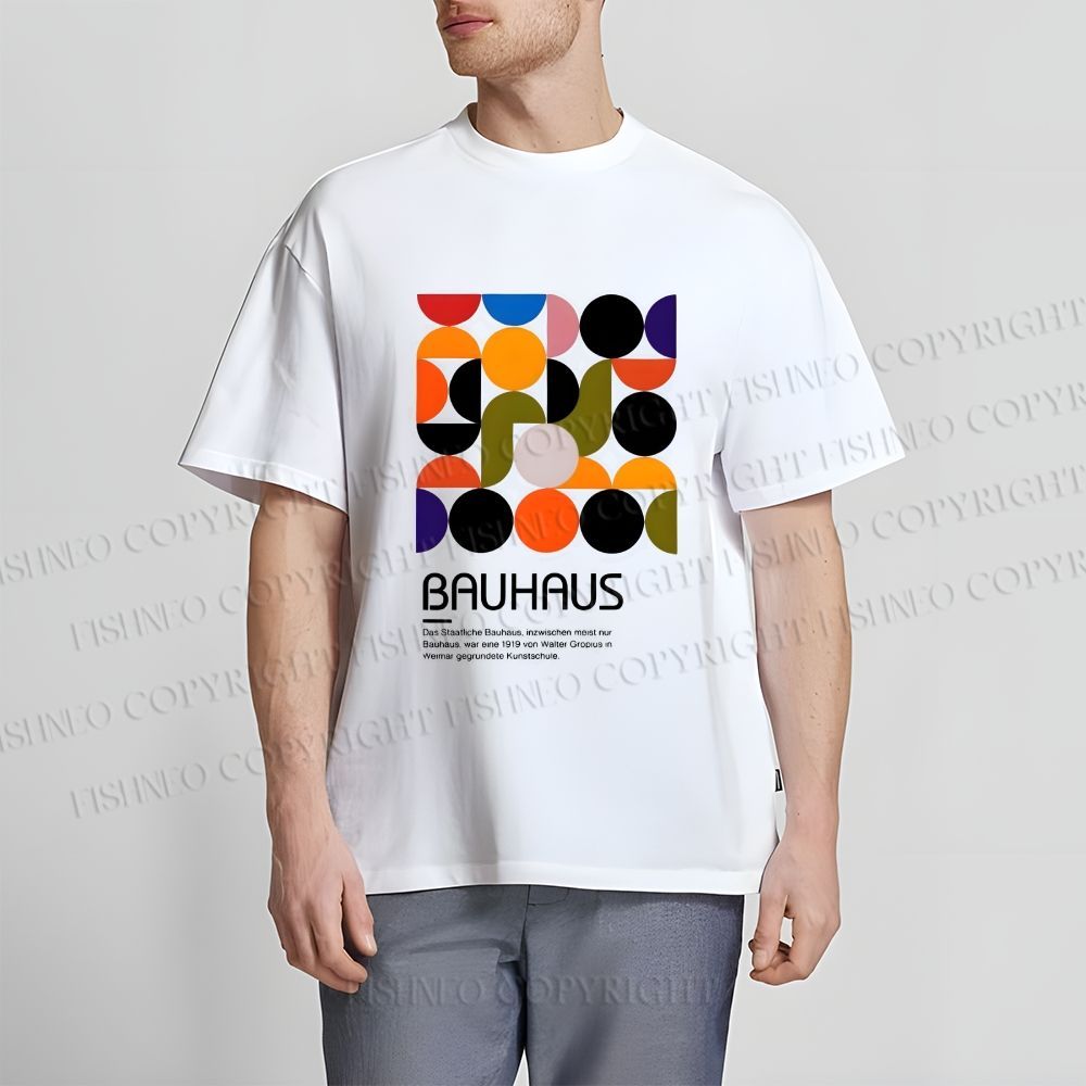 Unisex Classic Cotton Vintage Bauhaus Design T-shirt