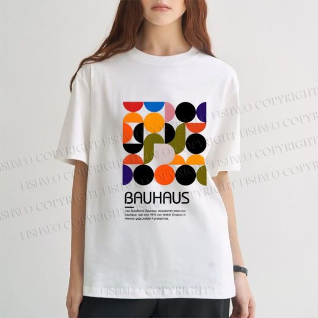 Unisex Classic Cotton Vintage Bauhaus Design T-shirt