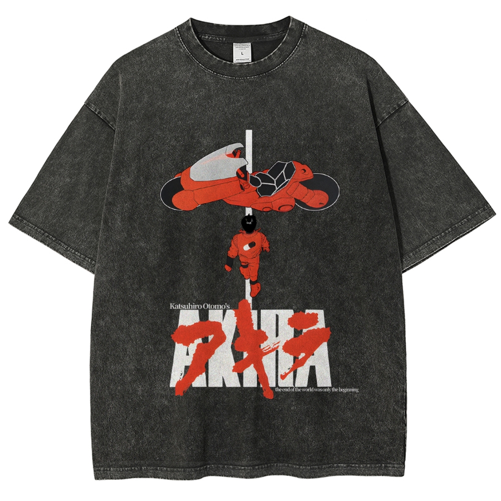 Akira Vintage Wash Japanese Design T-Shirt