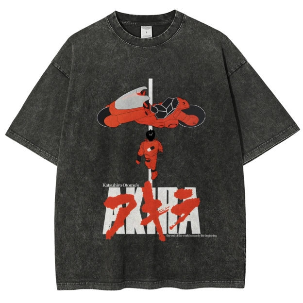 Akira Vintage Wash Japanese Design T-Shirt