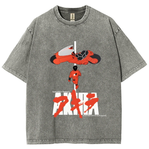 Akira Vintage Wash Japanese Design T-Shirt
