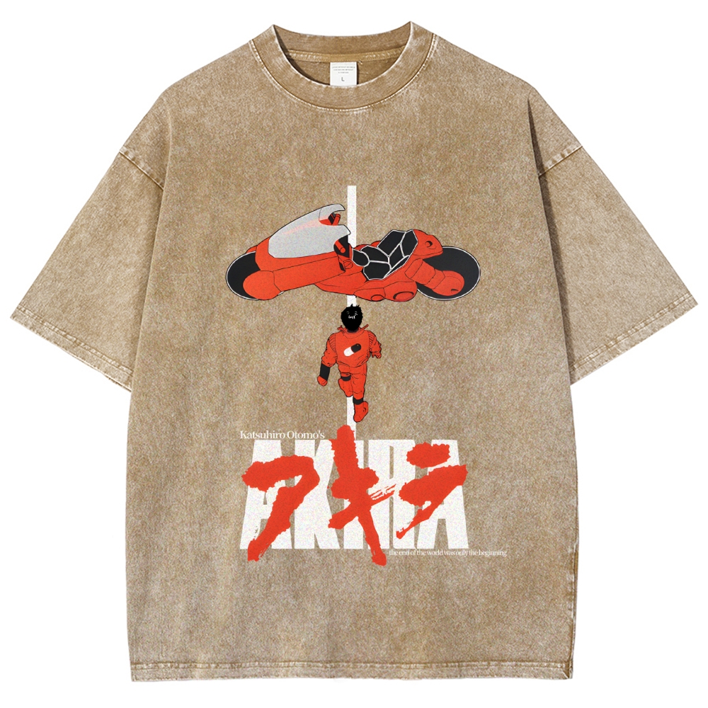 Akira Vintage Wash Japanese Design T-Shirt