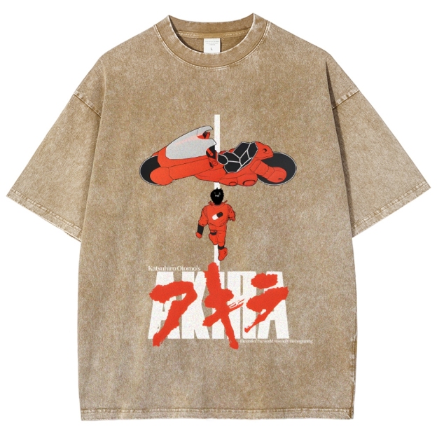 Akira Vintage Wash Japanese Design T-Shirt