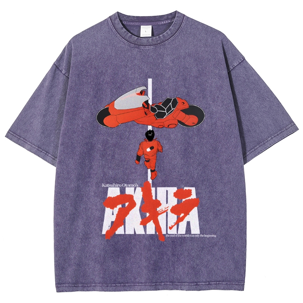 Akira Vintage Wash Japanese Design T-Shirt