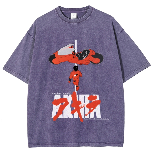 Akira Vintage Wash Japanese Design T-Shirt